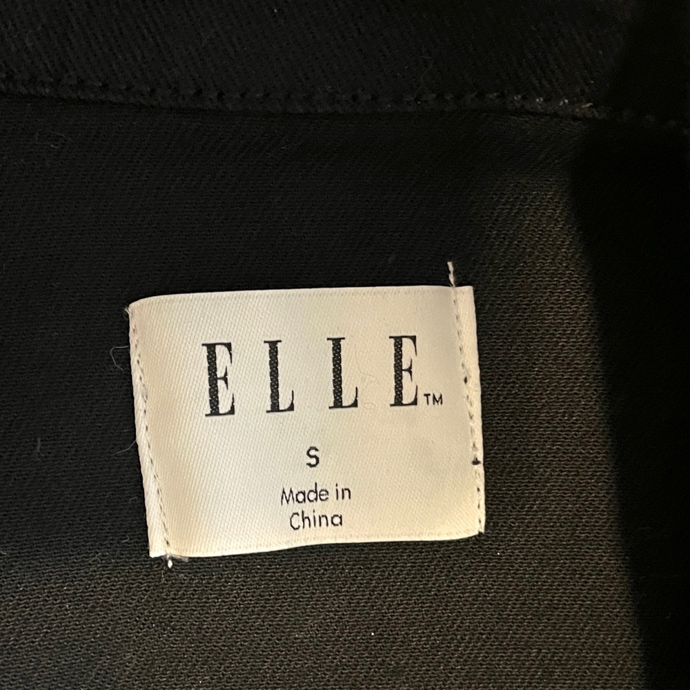 Elle Black Women's Denim Jacket, Small - Picture 4 of 10